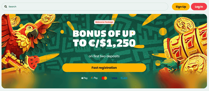 Get your free spins to Tikal Casino Online 