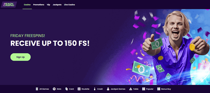 Receive 150 gratis spins now! 