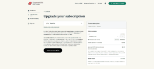 Upgrade Plans option in ExpressVPN for Teams.