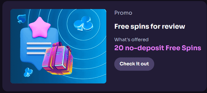 Play 20 free spins without deposit at WinSpirit 