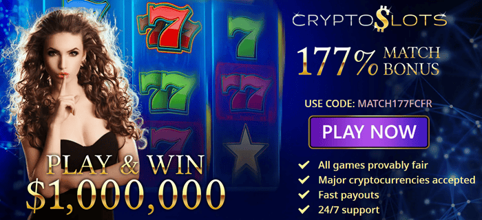 Claim your CryptoSlots Bonus Here 