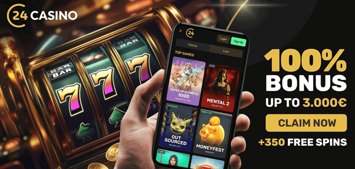 24Casino Ireland Free Spins No Deposit Welcome Bonus 