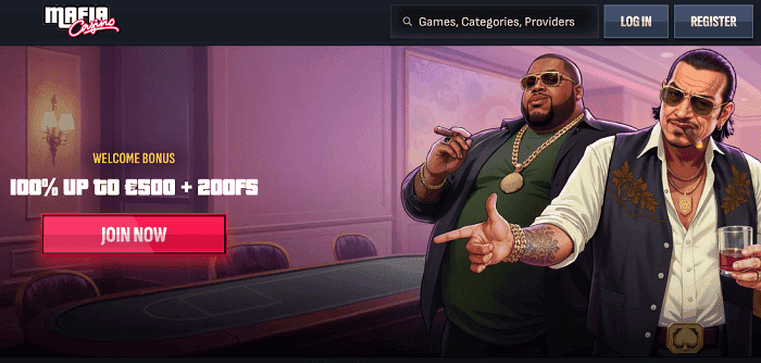Claim 100% welcome bonus + 200 free spins + 1 Bonus Crab on your first deposit to Mafia Casino! 