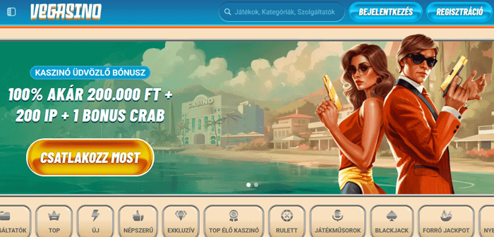Vegasino Casino Hungary Welcome Bonus and No Deposit Free Spins 