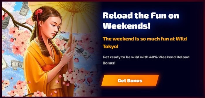 Wild Tokyo Casino - free spins, no deposit bonus, promotions
