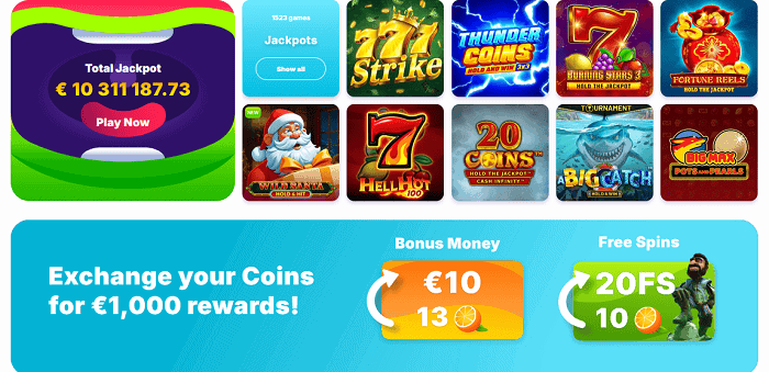Try jackpot games for free! 