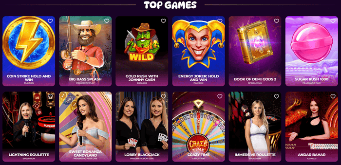 Spinania Top Games 