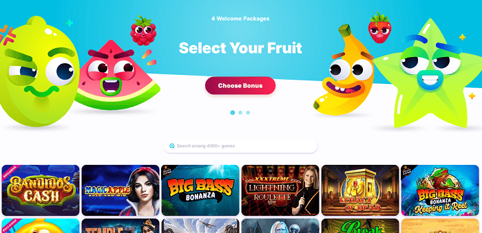Select Your Welcome Bonus Pack 