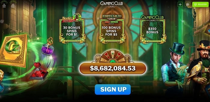 30 Free Spins on Book of Oz for only $1 deposit! 