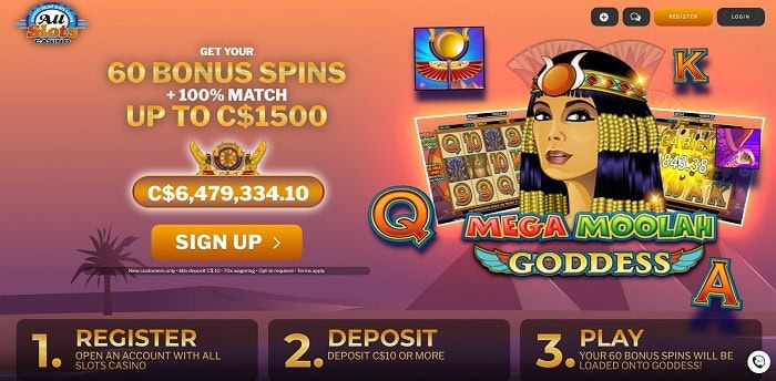 Claim 60 bonus spins for only $10 deposit! 