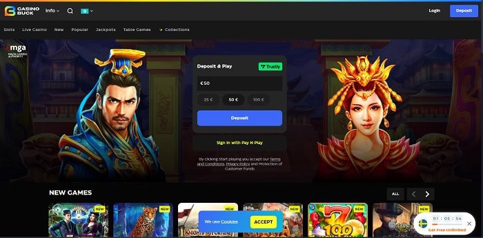 Get 100 free spins bonus code! 