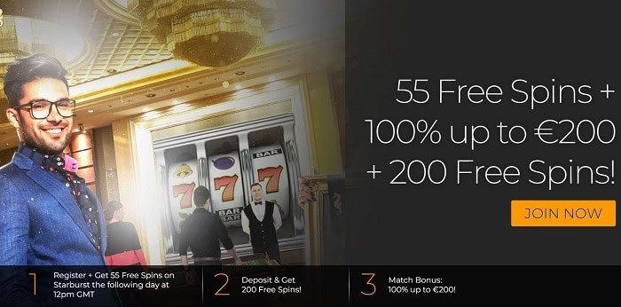 200 free spins bonus 