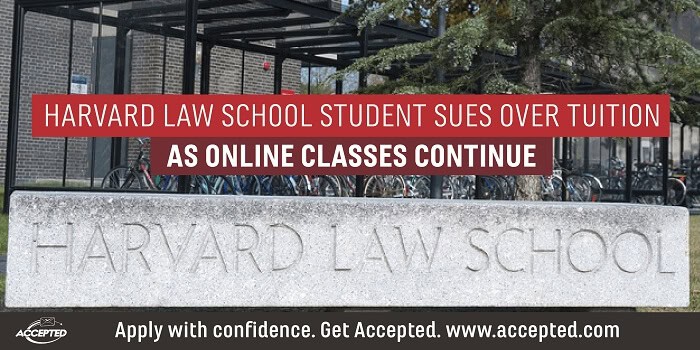Harvard Law School Student Sues Over Tuition as Online Classes Continue
