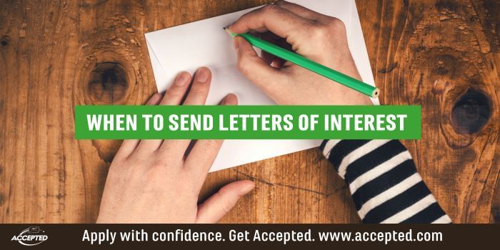 When to Send Letters of Interest