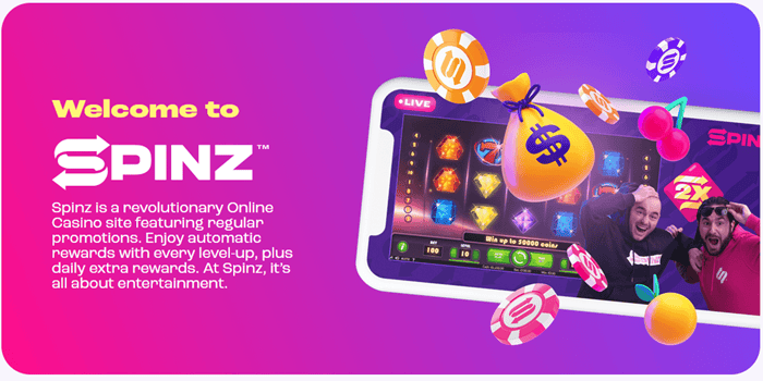 Spinz Casino Streamer Gaming 