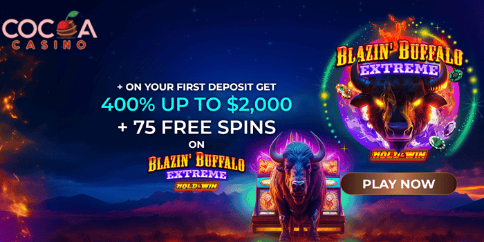 Cocoa Casino 400% Welcome Bonus 