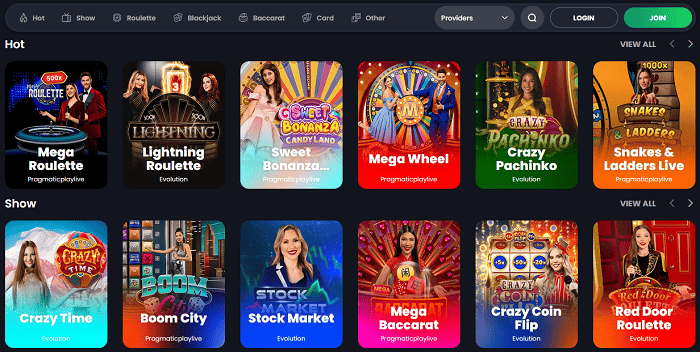 Play Live Dealer Games 