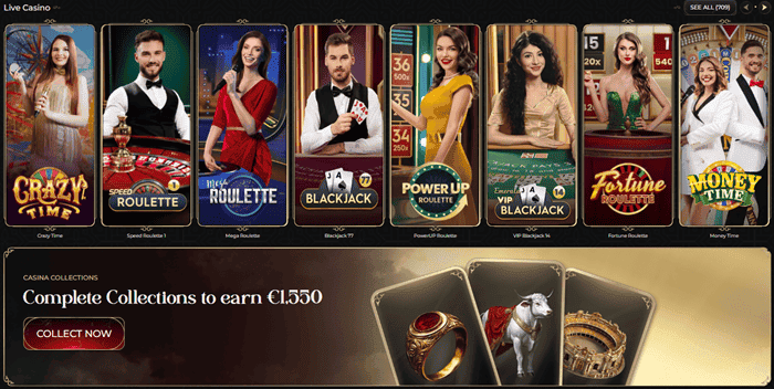 Casina Live Casino and Mobile App 