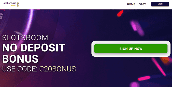 Slotsroom $20 Free Chip Code 