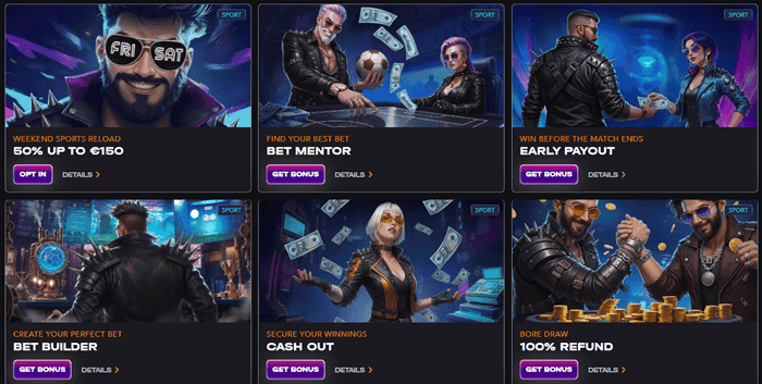 MadCasino Sportsbook Bonuses 