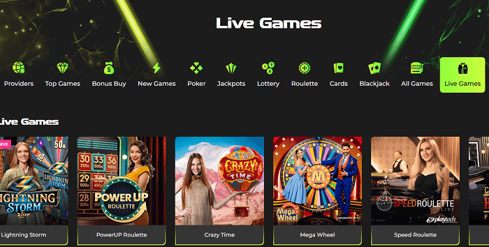 Play Live Casino and Live Game Shows 
