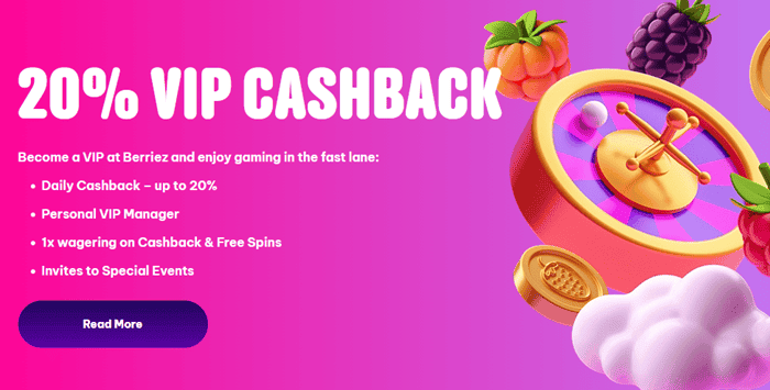 Berriez VIP Cashback 