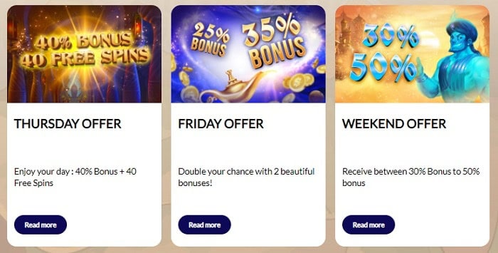 Daily and Weekly Bonuses 