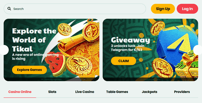 Tikal Casino Bonus Code 