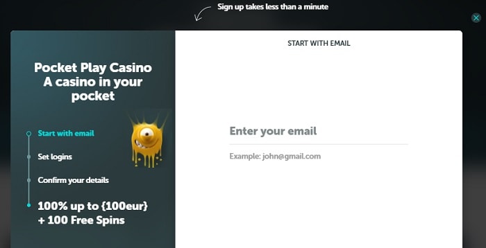 Grab free bonus on registration! 