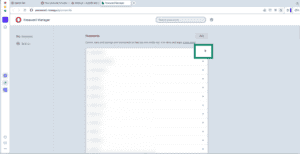 Opera browser showing password settings highlighted.