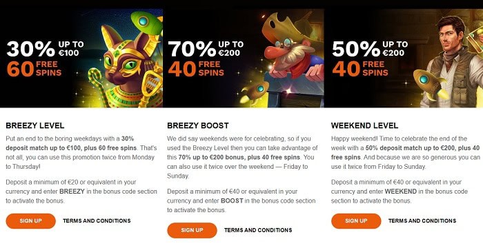 Daily and Weekly Promotions 