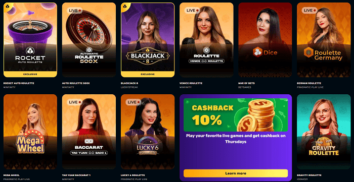 RocketPlay Live Dealer 