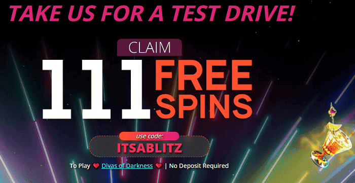 111 gratis spins no deposit