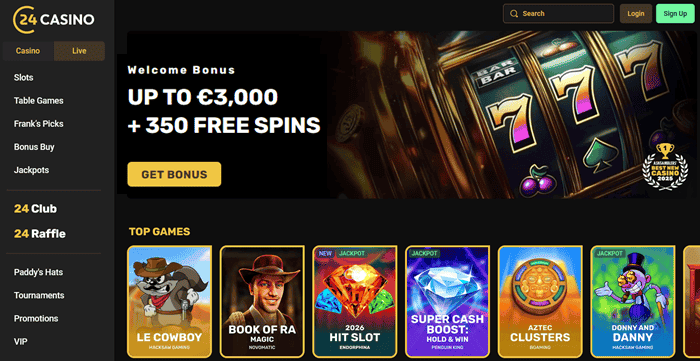 24Casino Italy Free Spins Bonus No Deposit Required 