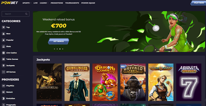 Enjoy 50% Reload Bonus and 50 free spins! 