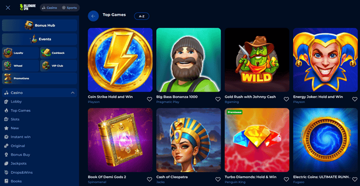 Billionairespin Games 