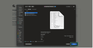 Upload CSV file to ExpressKeys.