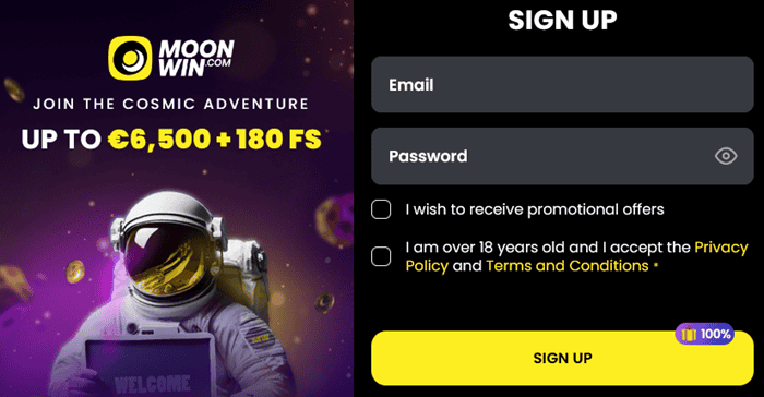 Moonwin Free Spins Code 