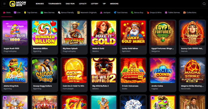 Moonwin Casino games 