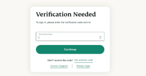 ExpressVPN email code verification screen for sign-in process.