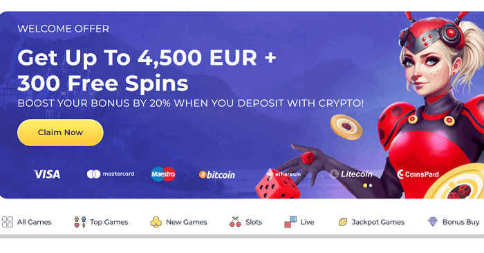 Luckystart casino bonus