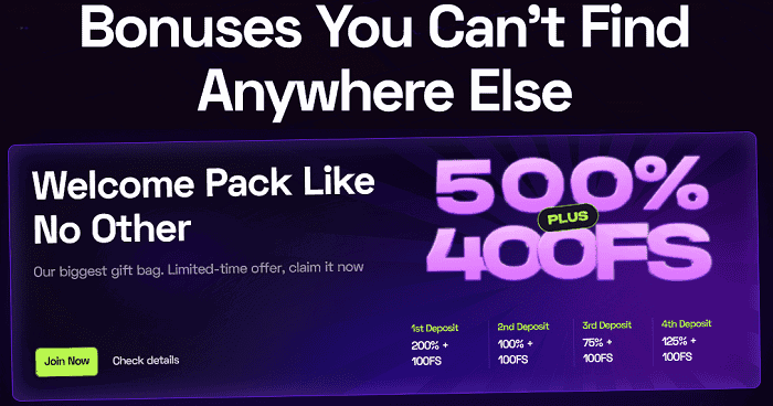 Immerion 400 Free Spins 