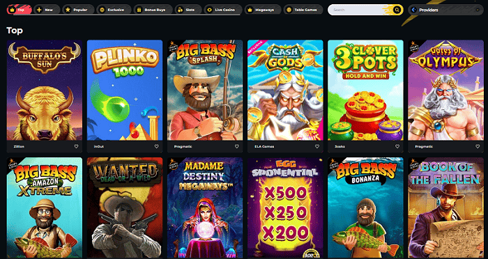 Play games at Boomerang Casino 