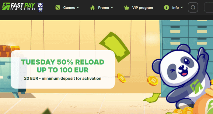 Fastpay Casino Cashback, Reload Bonus, Free Spins, and VIP Program 