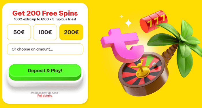 Tuplaus Free Spins 