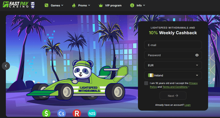 FastPay Register and Login to Play 