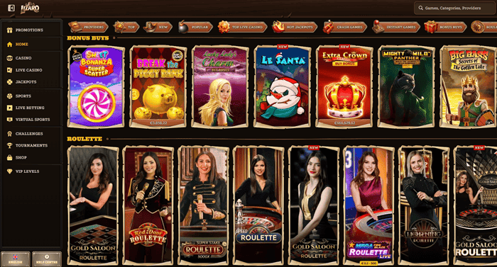 Lizaro Games and Live Casino 