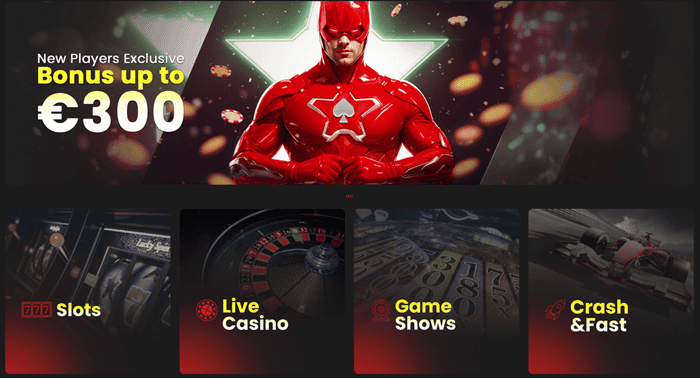 CasinoStars 100% bonus and 150 free spins 