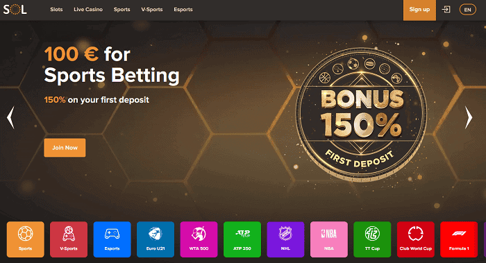 SOL Casino Sportsbook Promotion 