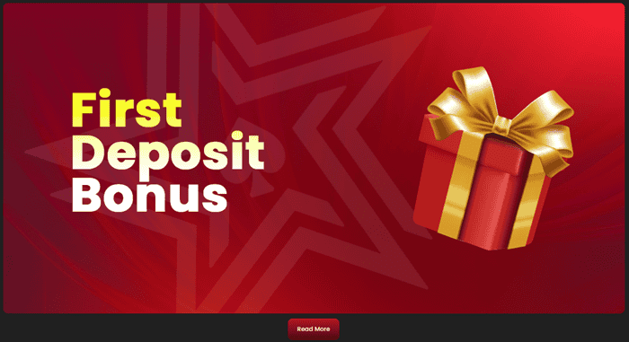 CasinoStars Bonus on First Deposit 